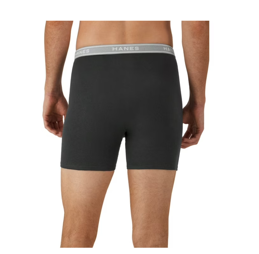 Hanes Men’s Super Value Pack Assorted Boxer Briefs, 10-Pack Soft and Breathable