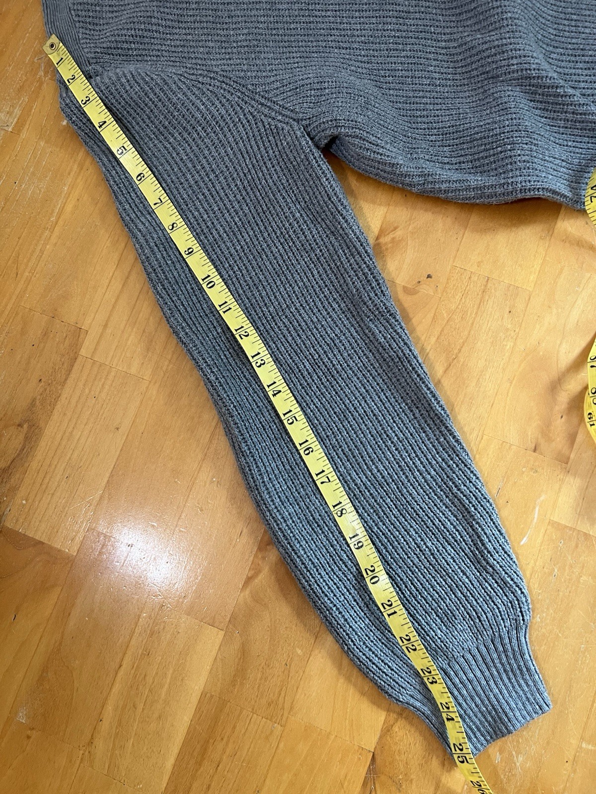 Express Mens Gray Shawl Collar Sweater 100% Cotton Ribbed Knit Pullover