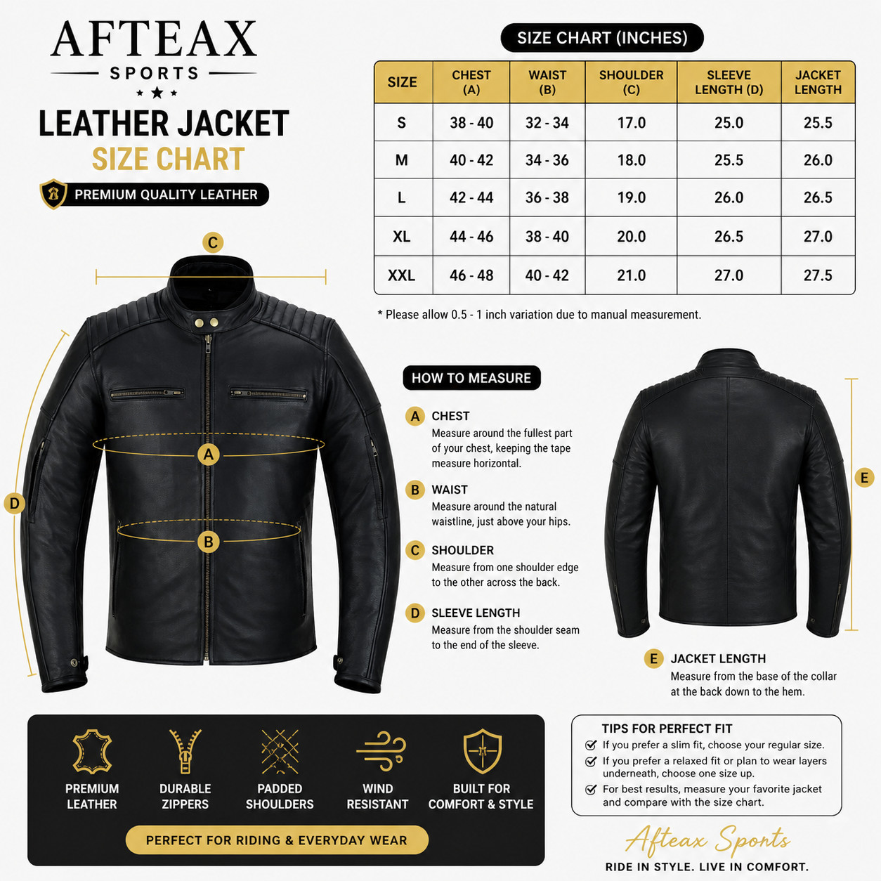 Men’s Fashion Leather Jacket Zip-Up Biker Bomber Coat – Red / Cream / Grey