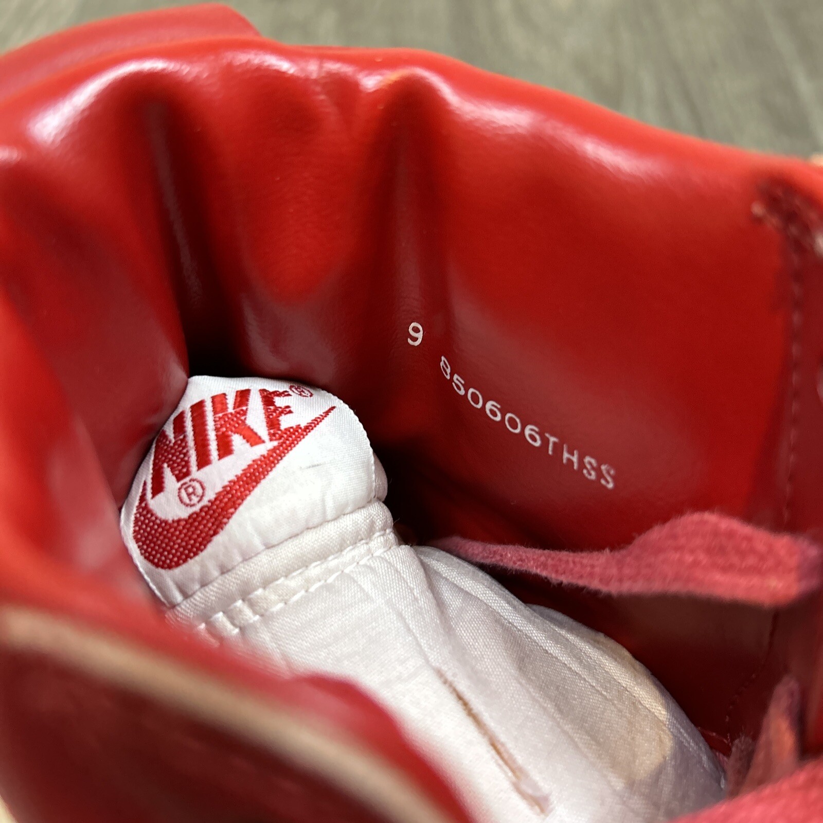 VTG Nike 1980’s Sales Sample Dynasty Red White Men’ US 9 1985 Original OG Shoes