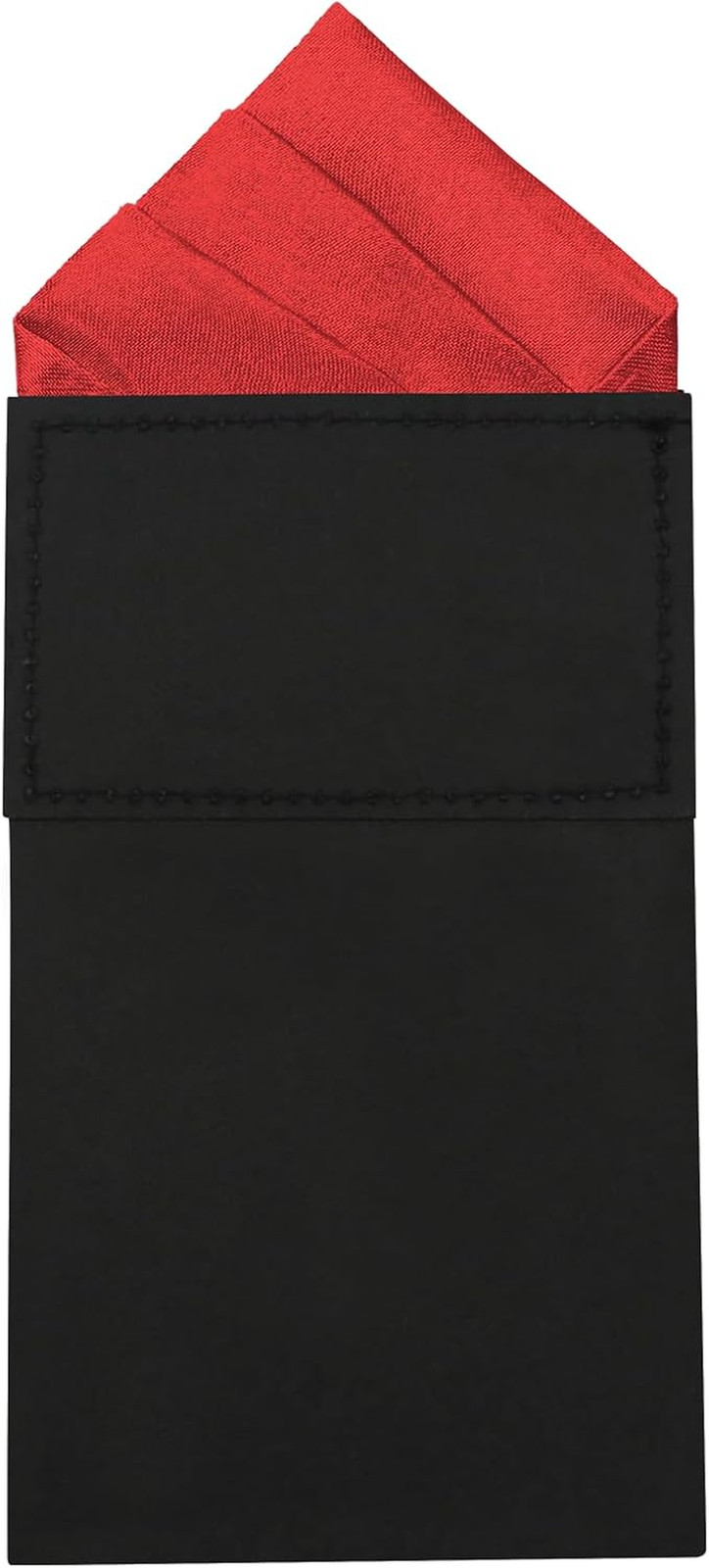 Mens Pre-Folded Pocket Squares on Card Pocket Handkerchief for Suit Accessories