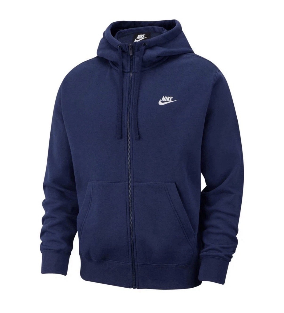 New Nike Sportswear Club Fleece Full-Zip Hoodie Navy Men’s SIZES BV2645-410 NEW