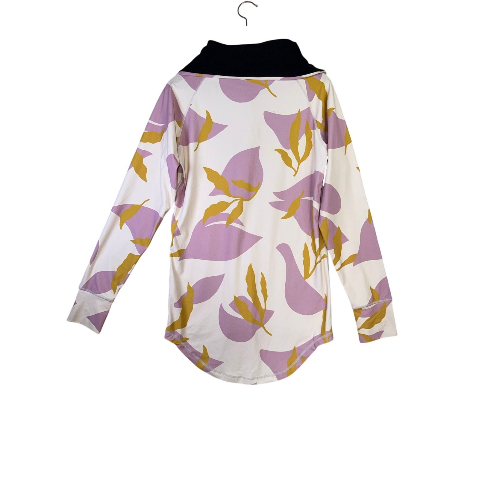 Eivy Icecold Base Layer Top Integrated Neckwarmer Floral Bloom Longline Thumbhol