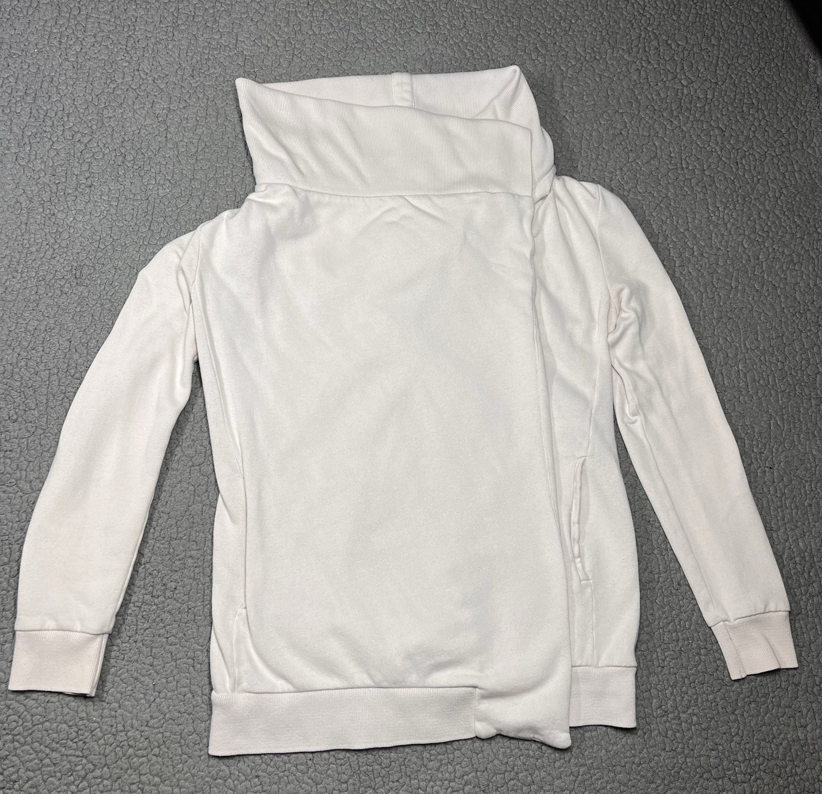 All Saints Dahlia Sweat Zip Jacket Open Cardigan Women’s S Sweatshirt Off White