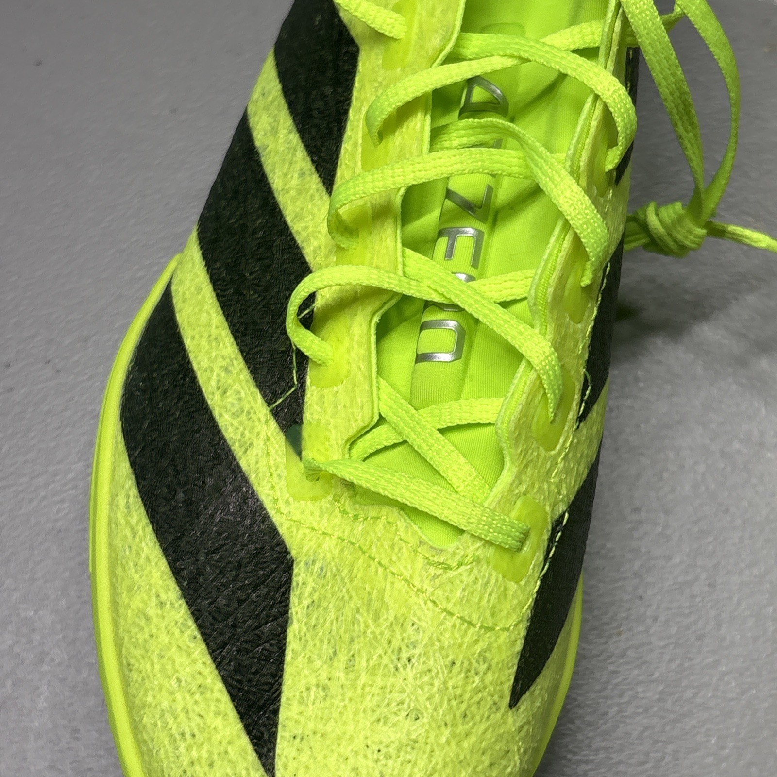 Size 7 – adidas Adizero Prime SP 3 Strung Lucid Lemon Black IH5800 No Spikes
