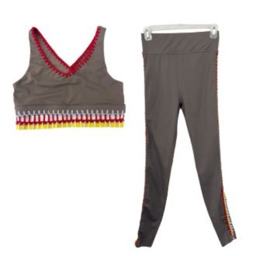 Carbon38 La Plage Sports Bra & Leggings Matching Set Yoga – Size Small