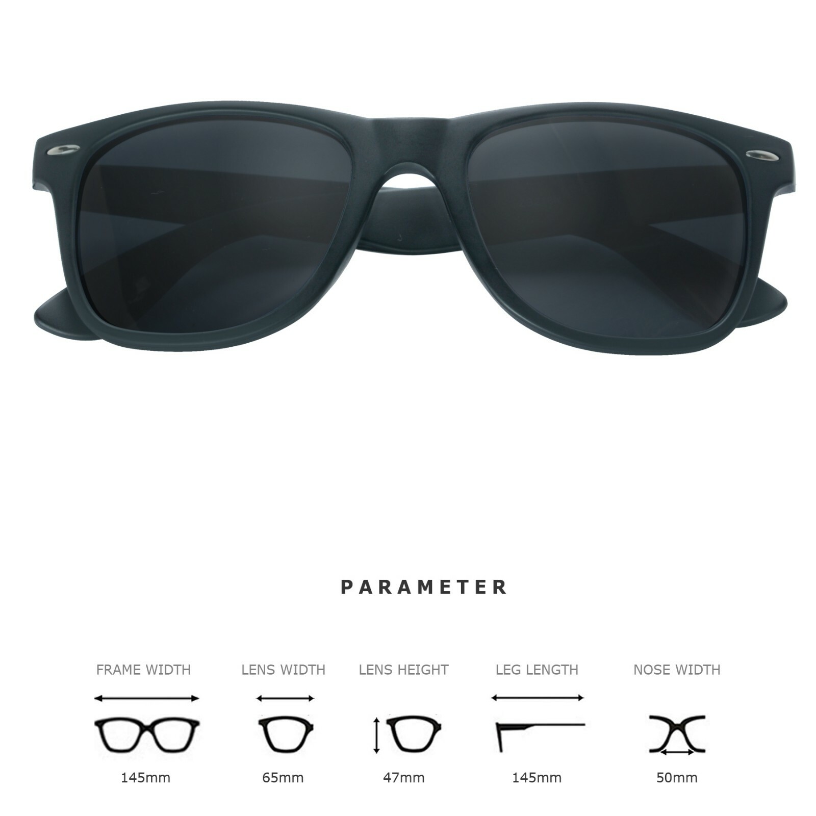 Hipster Horn rim Polarized Sunglasses Retro Vintage men women Mirrored Aviator