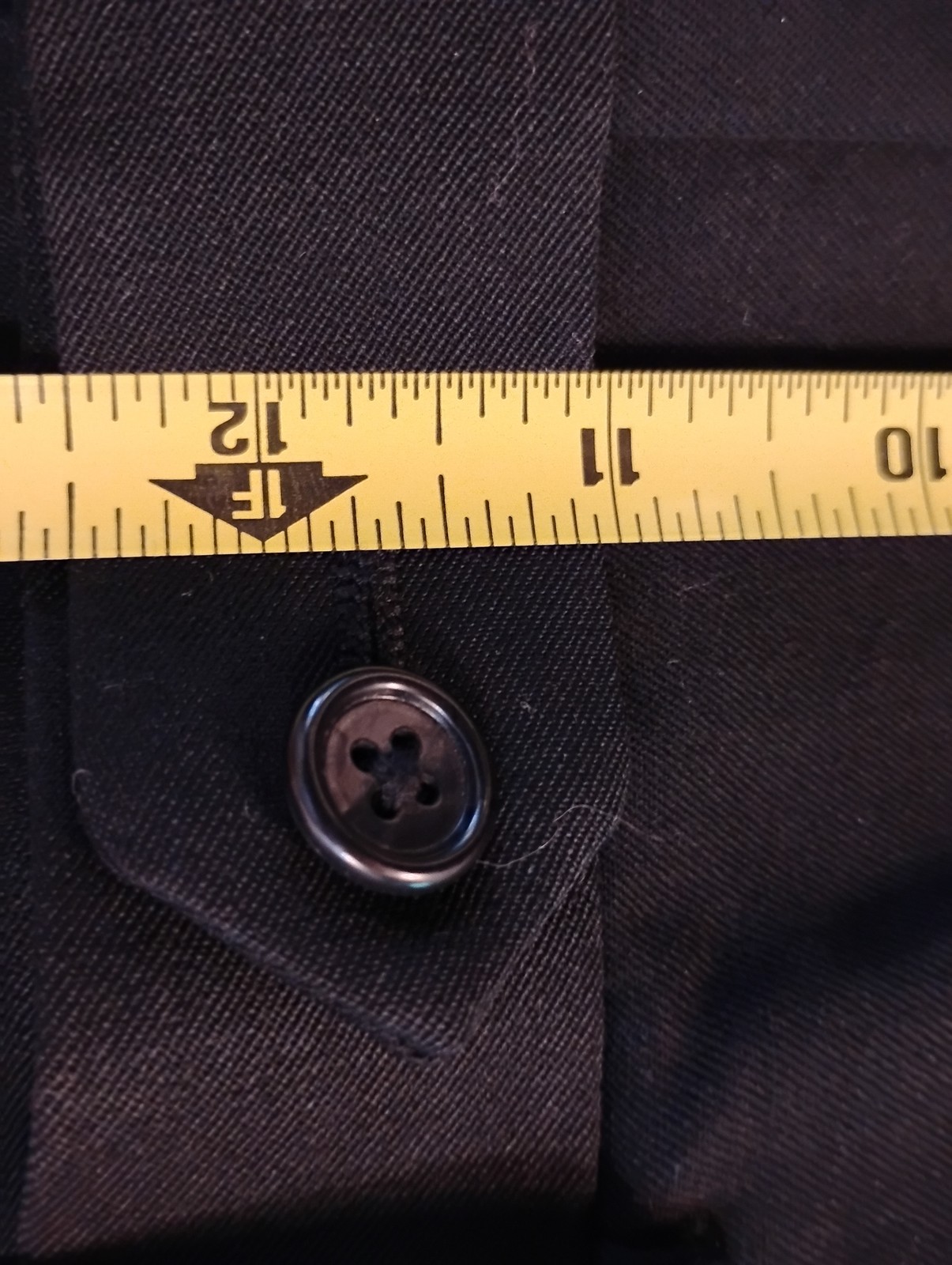Corporate Image Pants Mens 36 Black Wool Dress Pleated Cuffed Formal Tom James