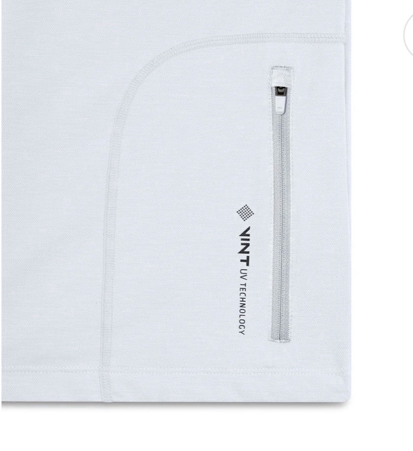 BNWT Anetik Flight Tech Hoody White Heathered XS UPF 30 $85 Sun Lightweight