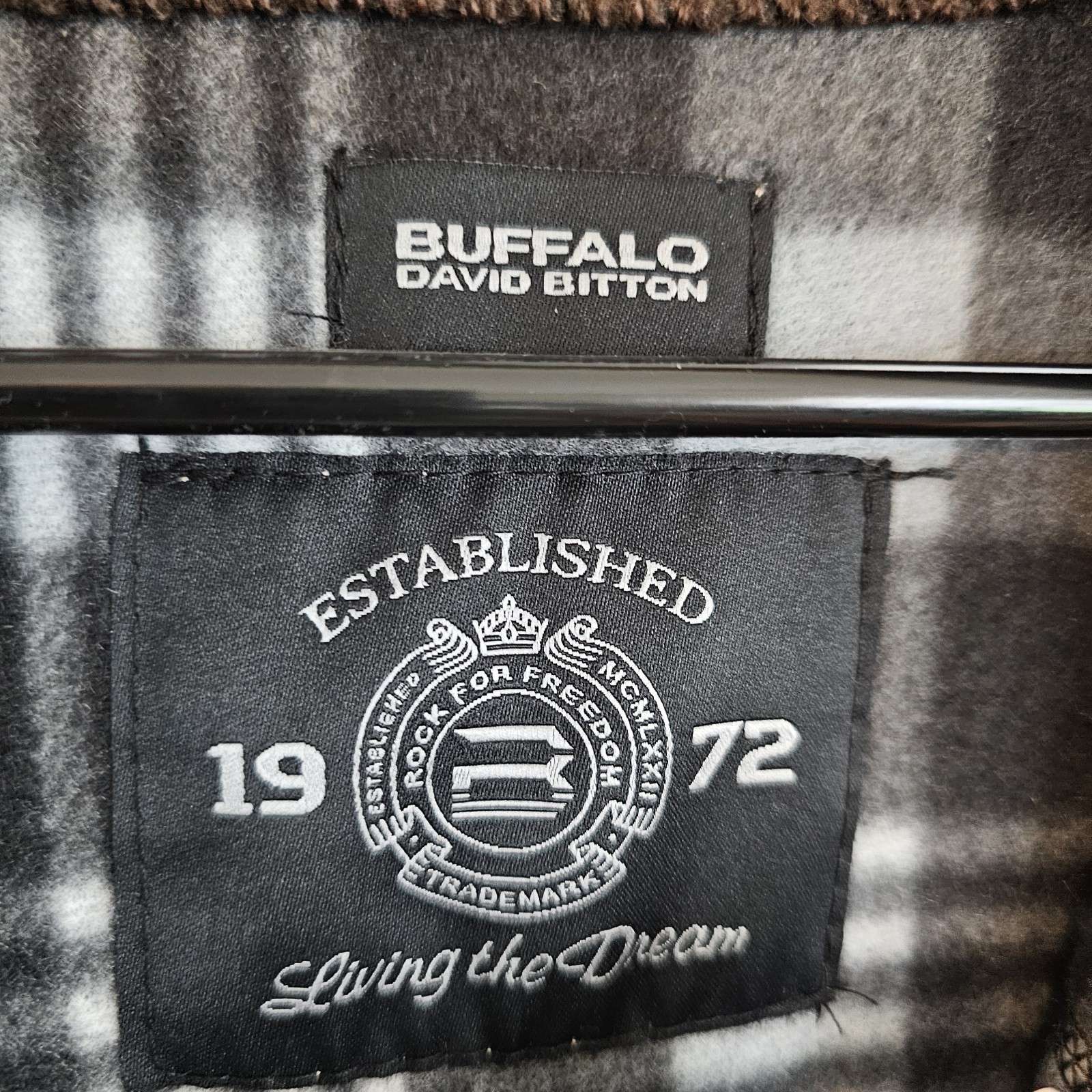 Buffalo David Bitton Full Zip Sweater Men’s L Beige Brown Mock Neck Knit