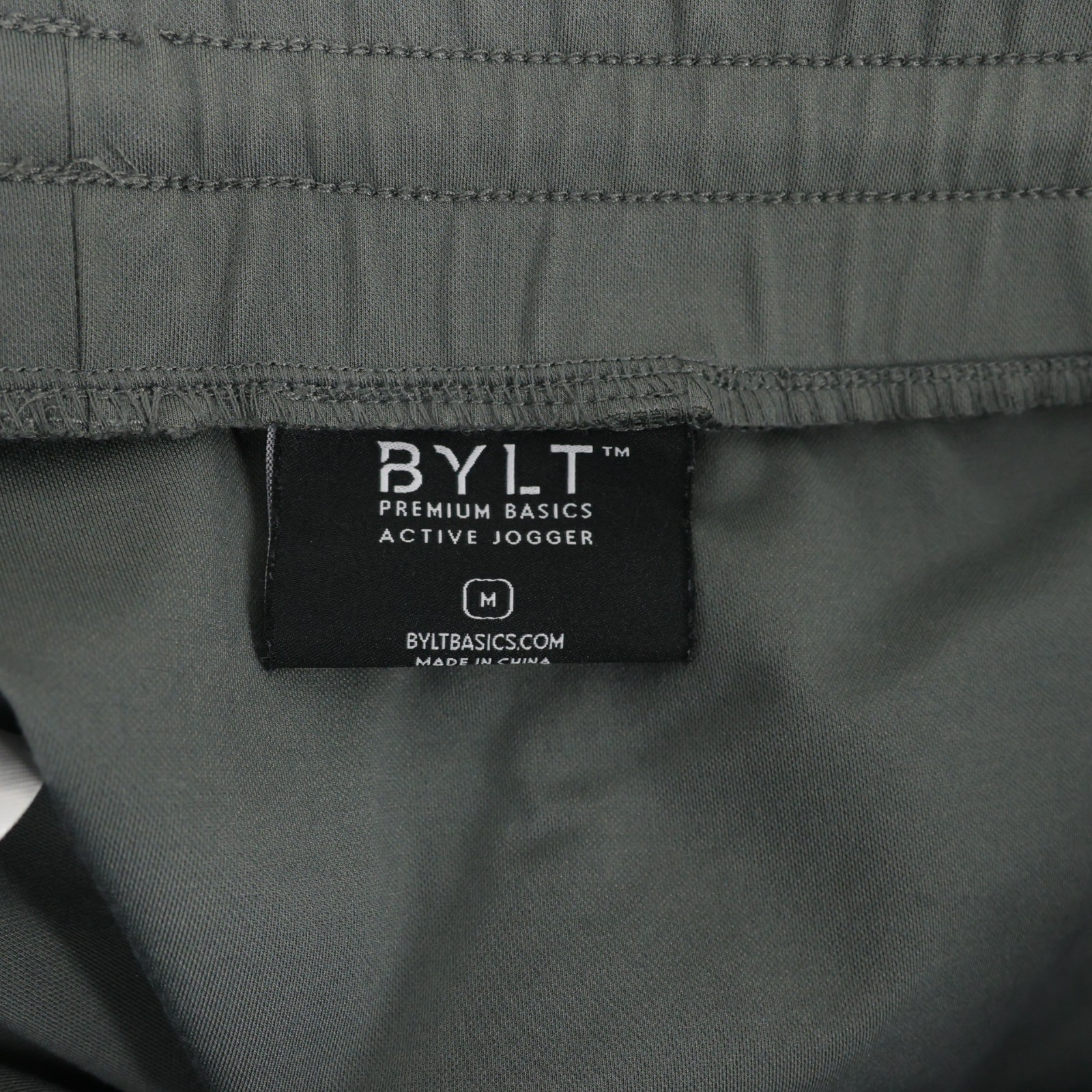 BYLT Active Jogger Pants Mens M Gray Elite Drawstring Stretch Pocket Running