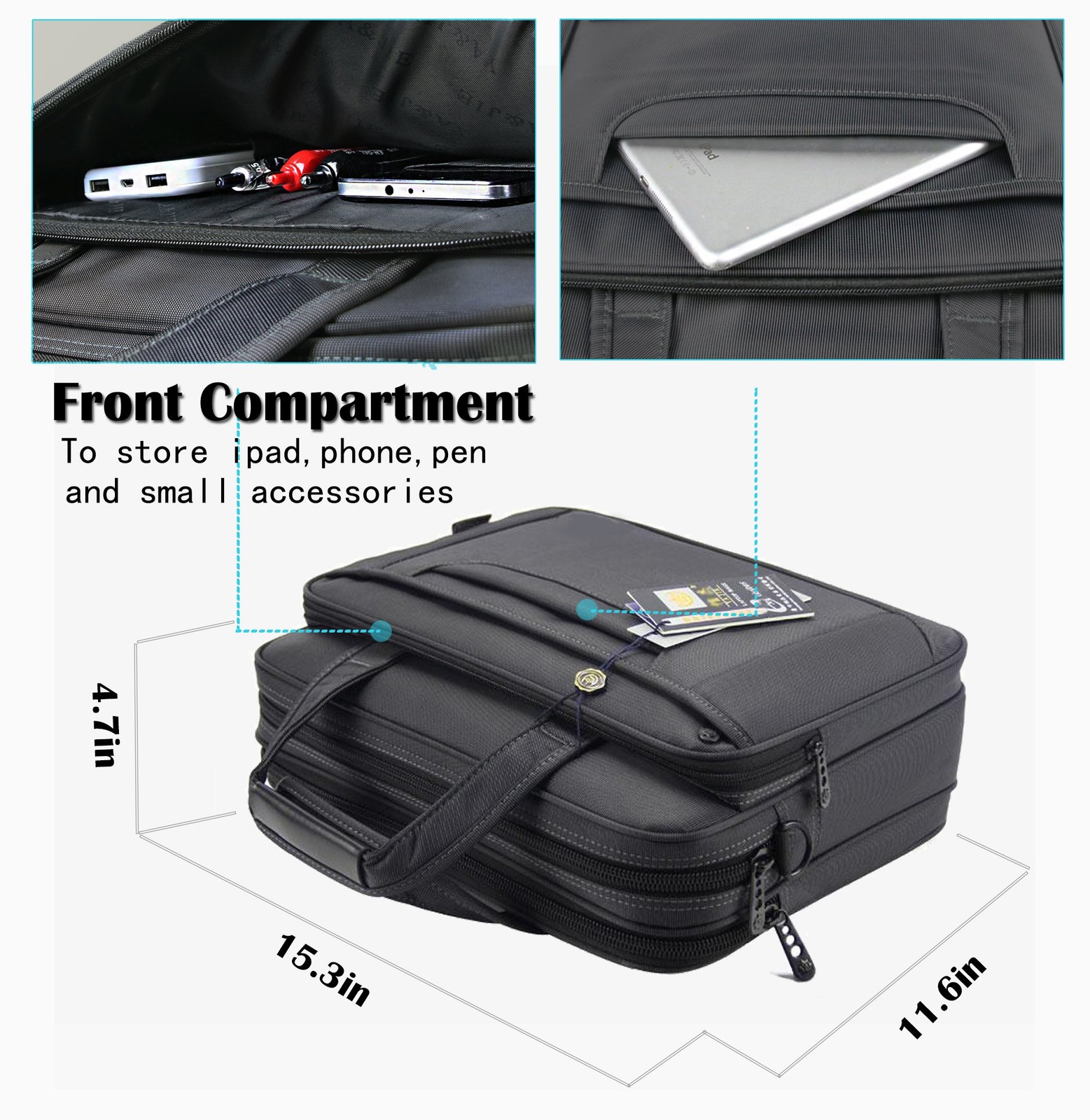 Briefcase Bag 15.6 Inch Laptop Messenger Bag Business Office Bag for Men Women