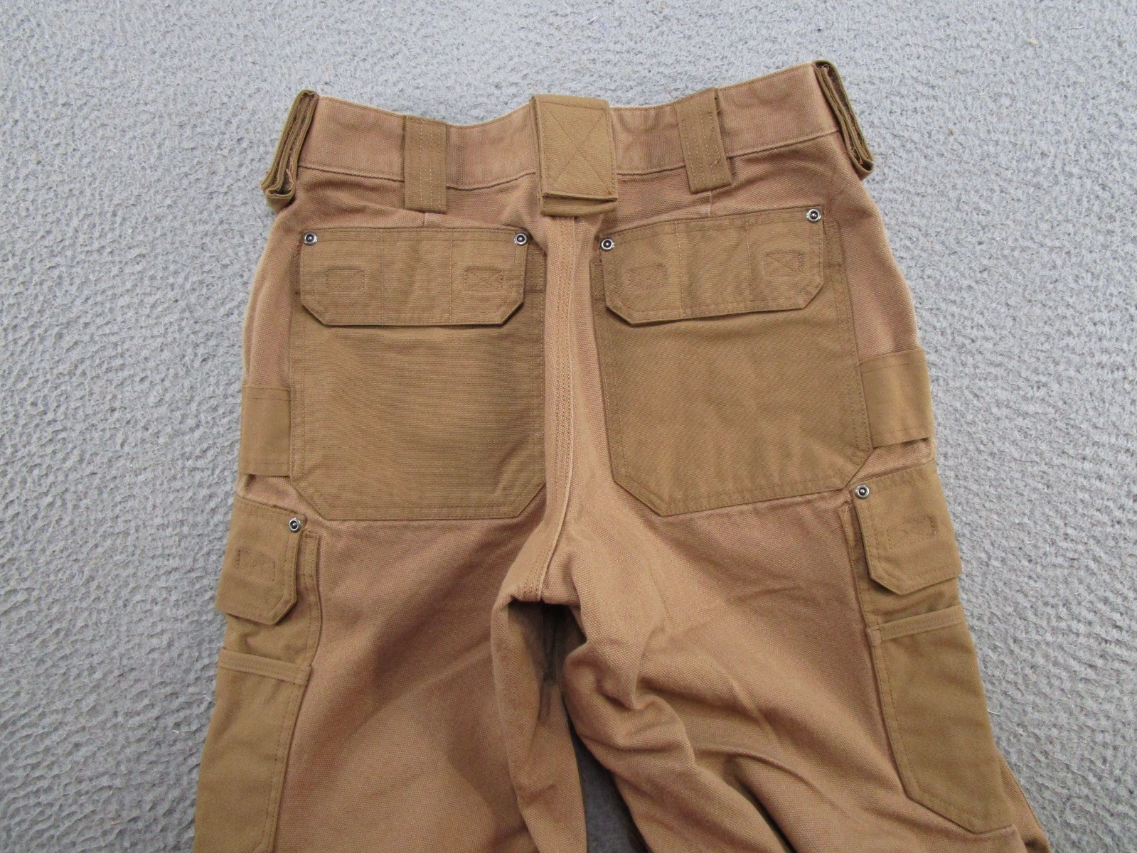 Duluth Ultimate Fire Hose Work Pants Mens 30×30 Cargo Canvas Double Knee EUC