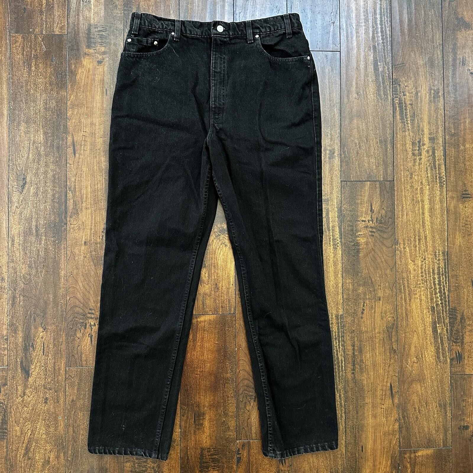 VTG Levi’s 540 Made In The USA Jeans Relaxed Fit Black 38×32 90s 501 Act 34×32