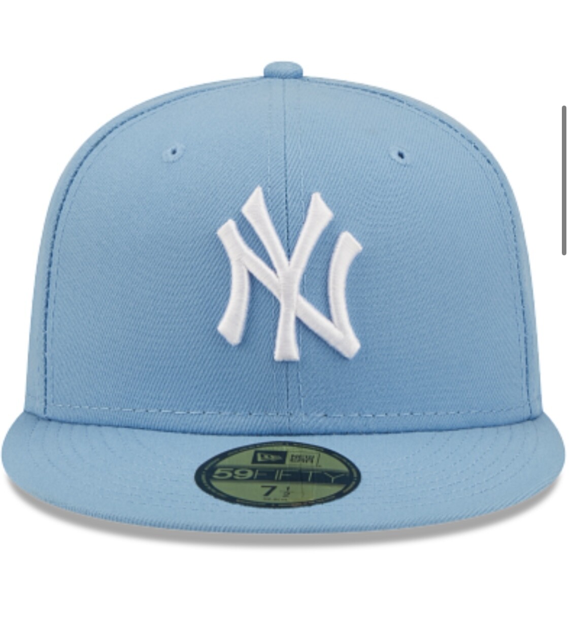 New York Yankees New Era 59FIFTY Fitted Cap HAT 5950 BABY SKY LIGHT BLUE WHITE