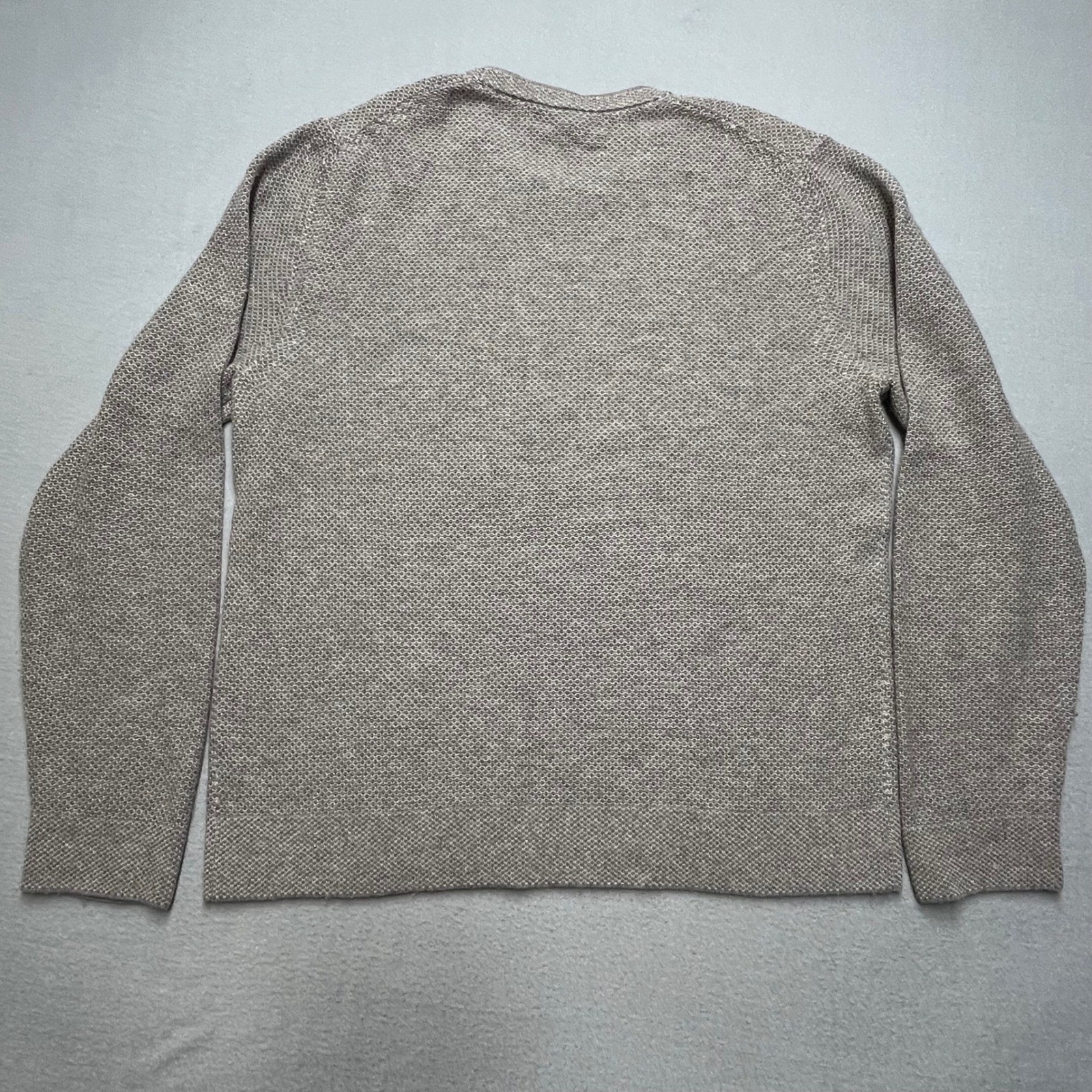 The Mens Store Bloomingdales XL Crew Sweater 90%Wool 10shmere Textured Knit