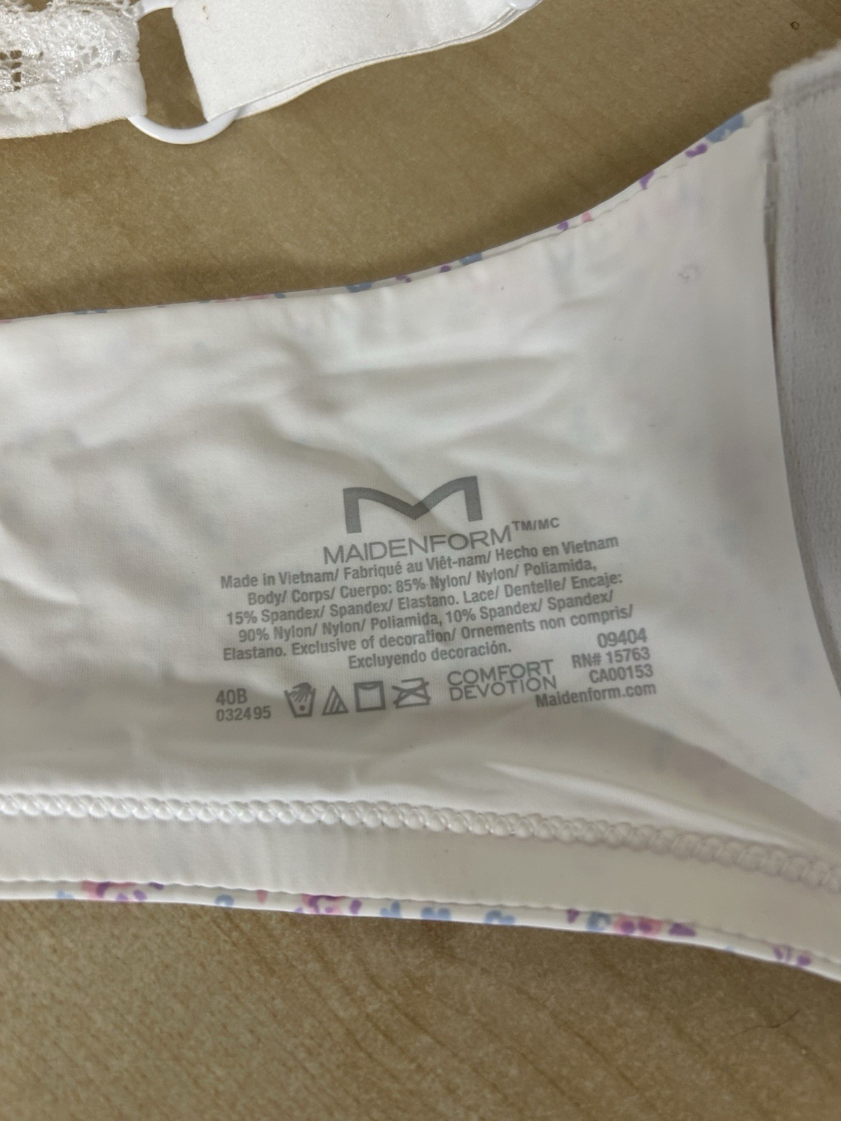Maidenform T-Shirt Bra, Comfort Devotion Underwire Bra, Full Coverage Bras 40Bo