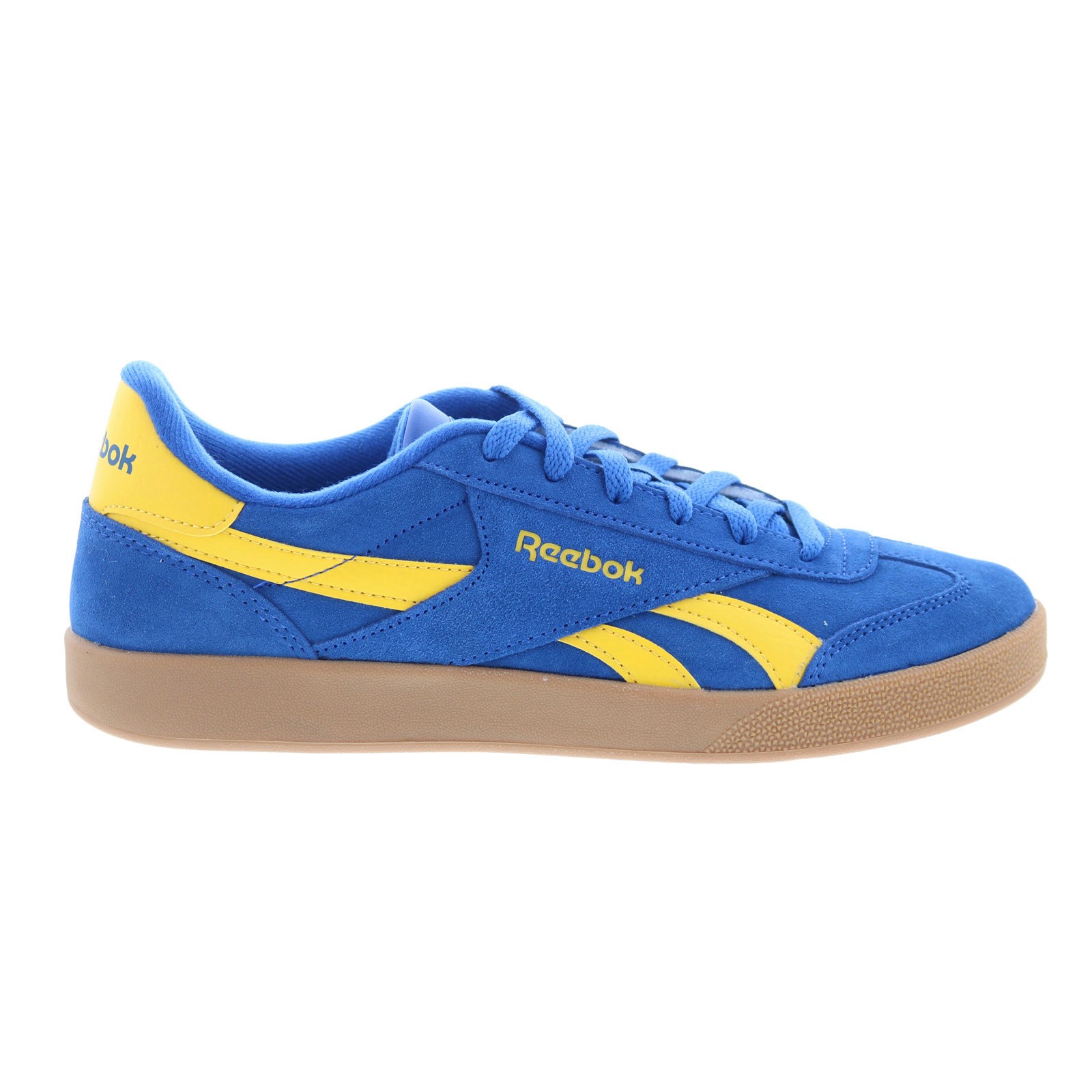 Reebok Smash Edge Mens Blue Suede Lace Up Lifestyle Sneakers Shoes