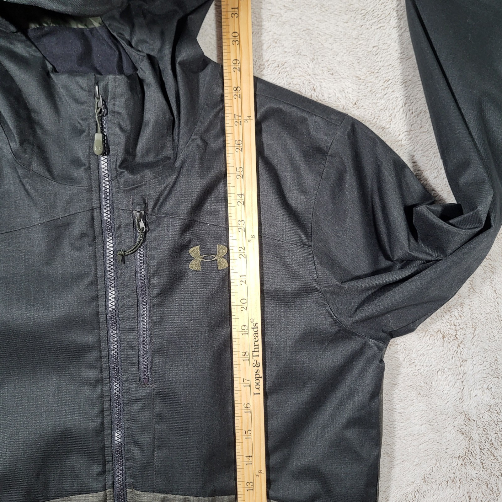 Under Armour Porter 3-in-1 Jacket Mens S Green Outdoor Fleece Lined Soft Shell
