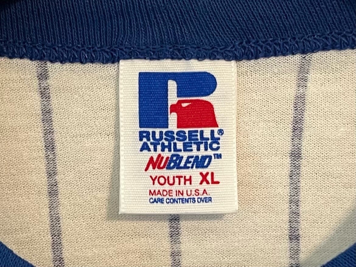 vintage russell athletic henley t-shirt youth size XL NOS NWOT 90s made in USA