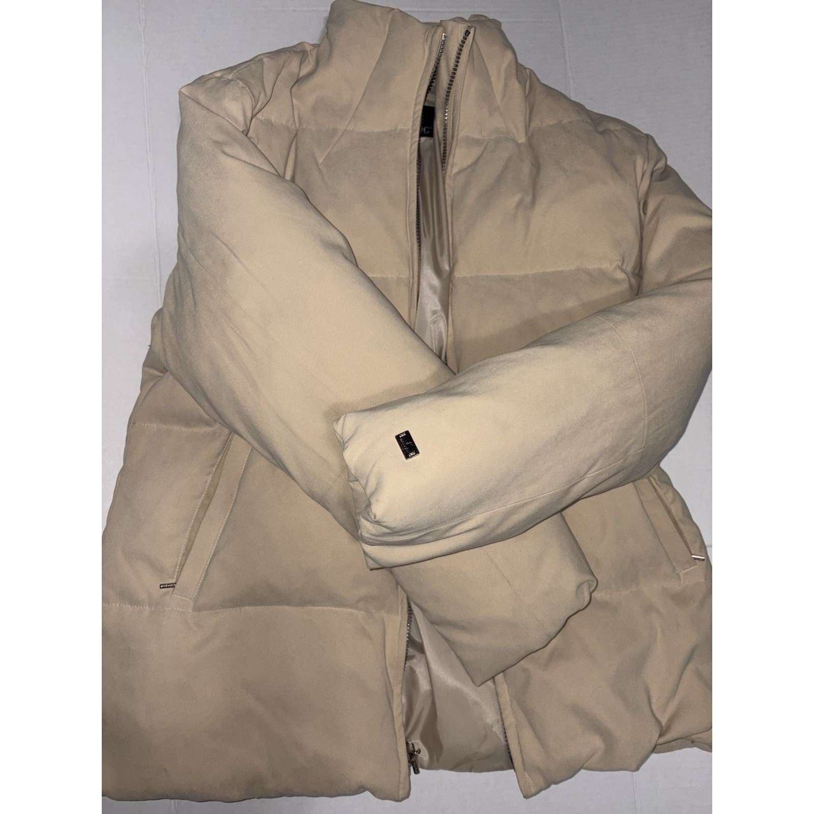 London Fog Puffer Jacket High Collar Full Zip Women’s Size XL