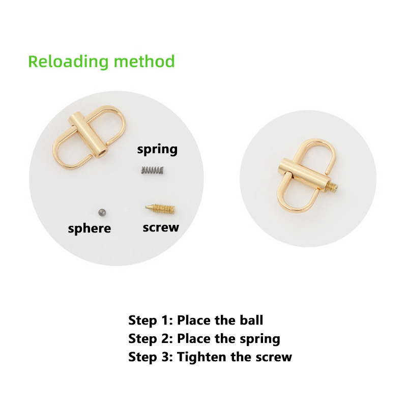 1/2/5pcs S-Type & Screw Buckle Alloy 1.1-1.3cm Metal Bag Strap Adjuster Hardware