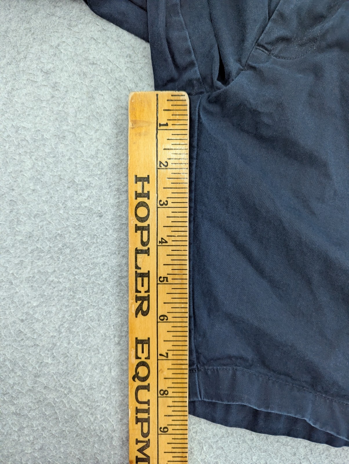 Asket The Shorts Mens 28 Organic Cotton Navy Blue Slim Fit Chino Preppy 8″ *READ