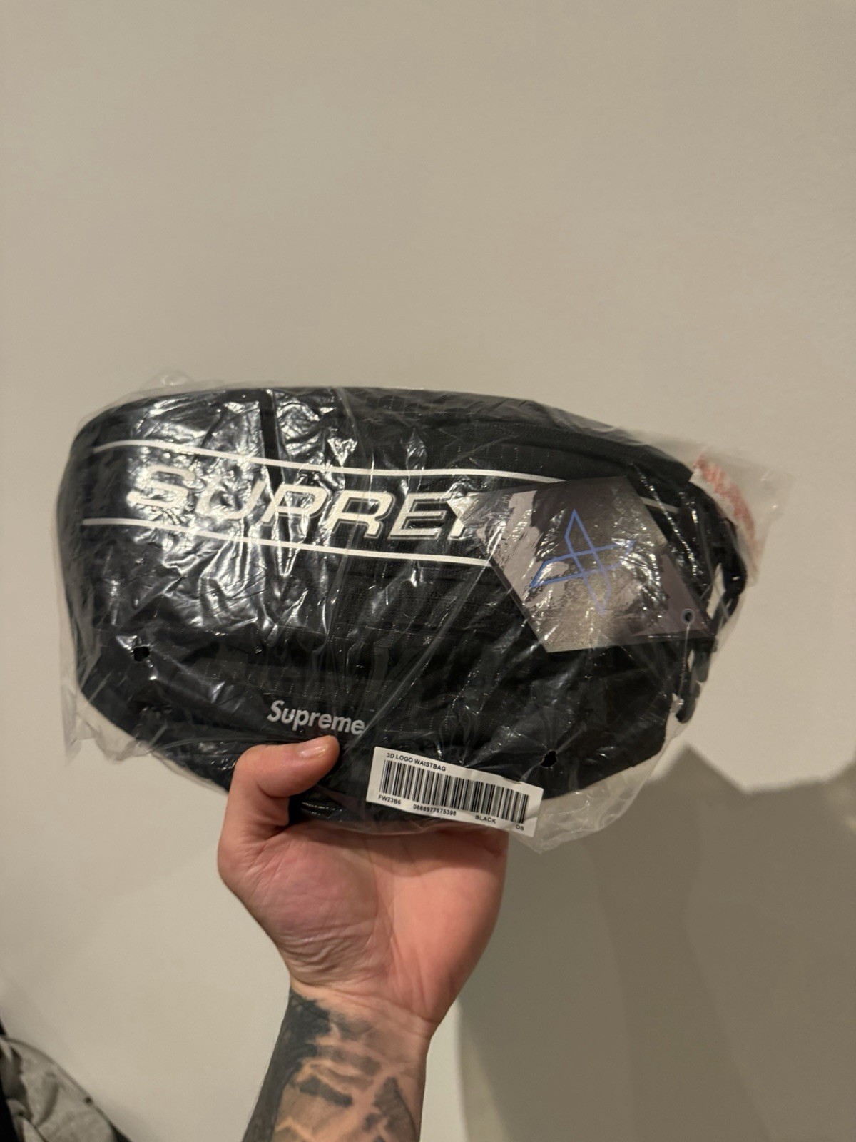 Supreme 3D Logo Waist Bag BLACK NEW ✅FREE SHIPPING✅