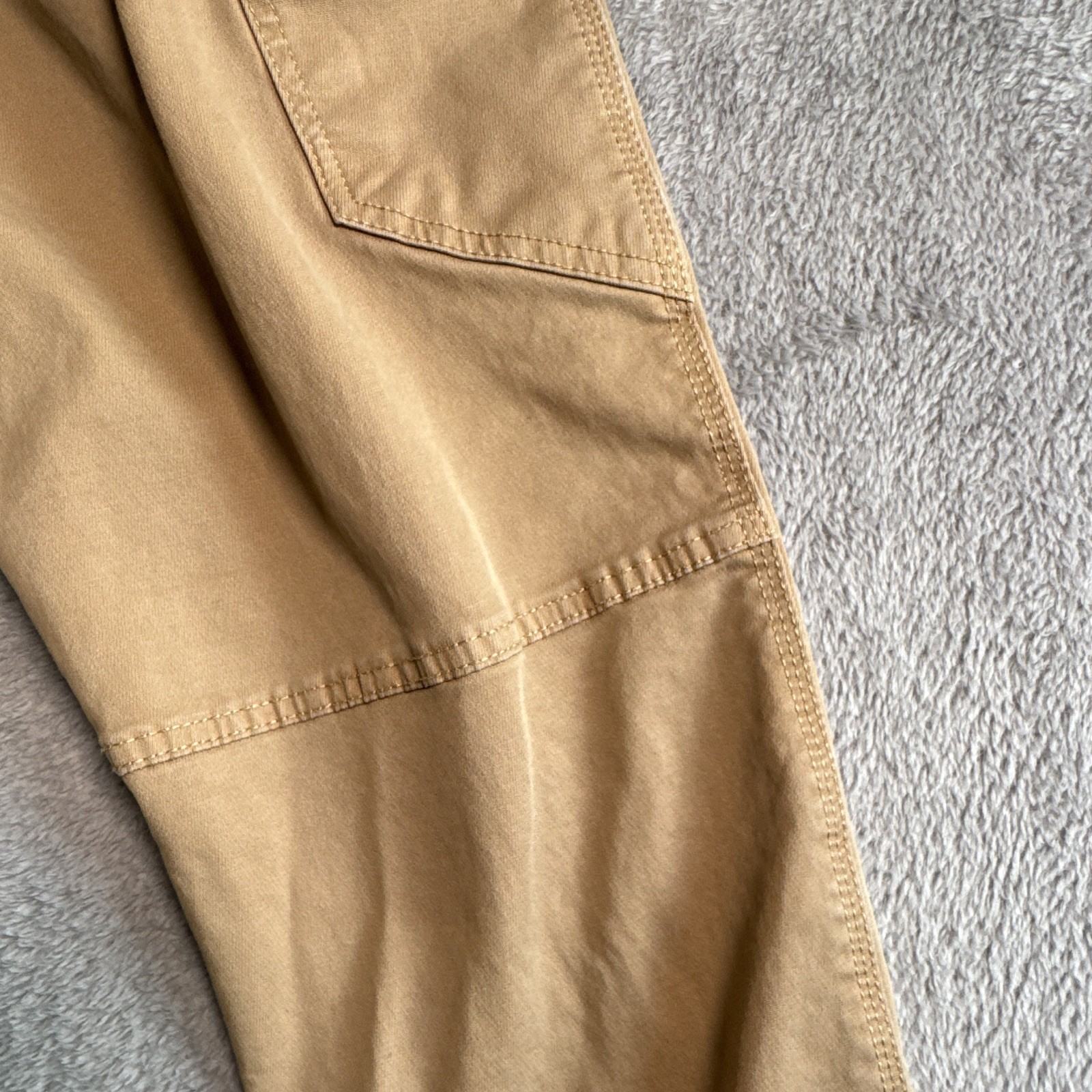 Weatherproof Vintage Beige Straight Fit Cotton Twill Cargo Pants Men’s 30