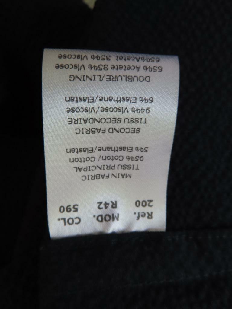 Carven Turquoise/Navy Blue Colorblock Mixed Media A-Line Dress Size F 34/US 2