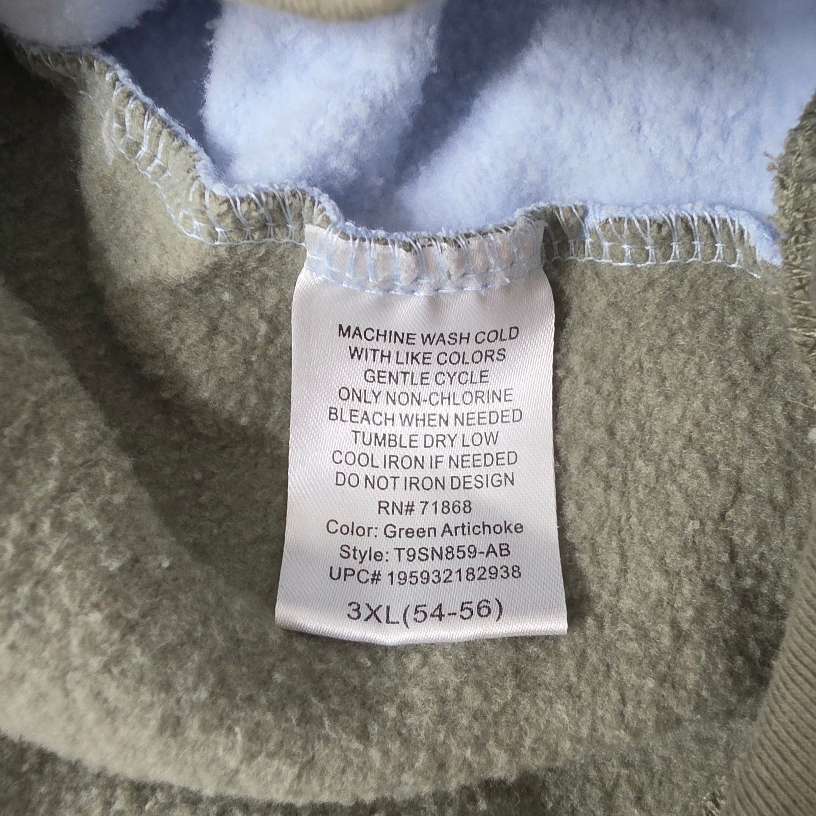 Tom and Jerry Colorblock Graphic Sweatshirt Men 3XL Green Artichoke Cartoon Y2K