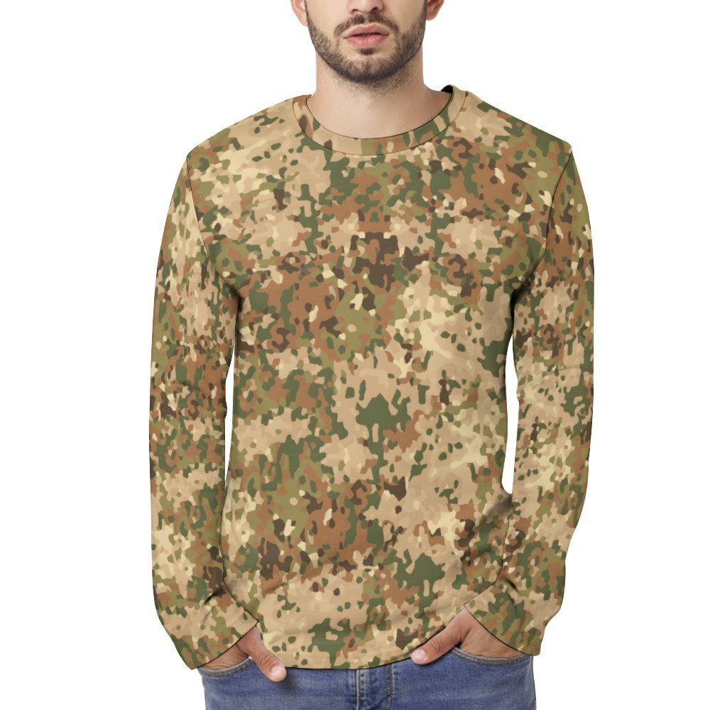 Netherlands Holland Fractal Camo v03 long sleeve T-Shirt S to 5XL