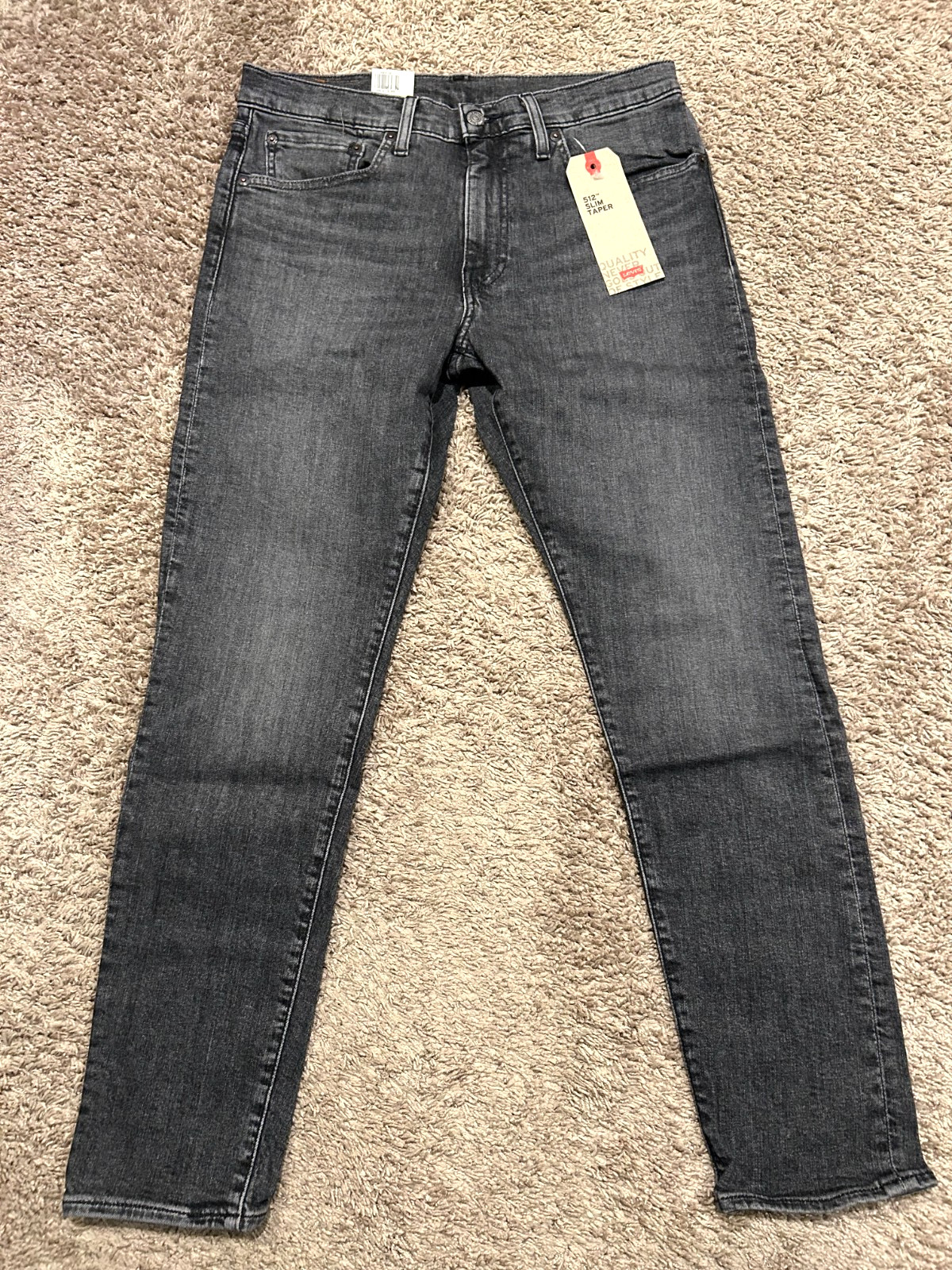 Levi’s 512 Slim Taper Jeans W Stretch Gray Men’s Size 31X30 RT$79.50 0261