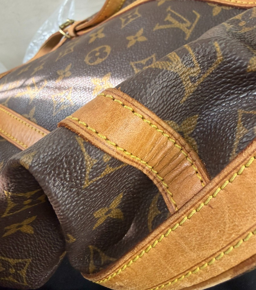 LOUIS VUITTON BUCKET GM Shoulder Tote Bag Monogram Leather Brown M42236 64KD021