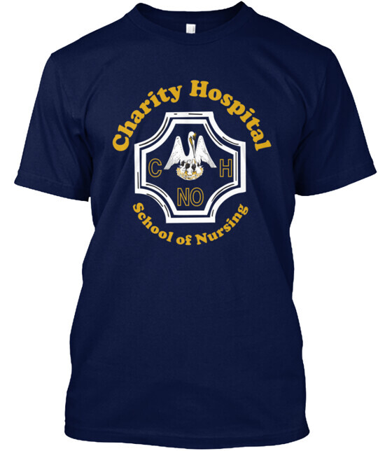 Charity Hospital School of Nursing Tee T-Shirt Made in the USA Size S to 5XL