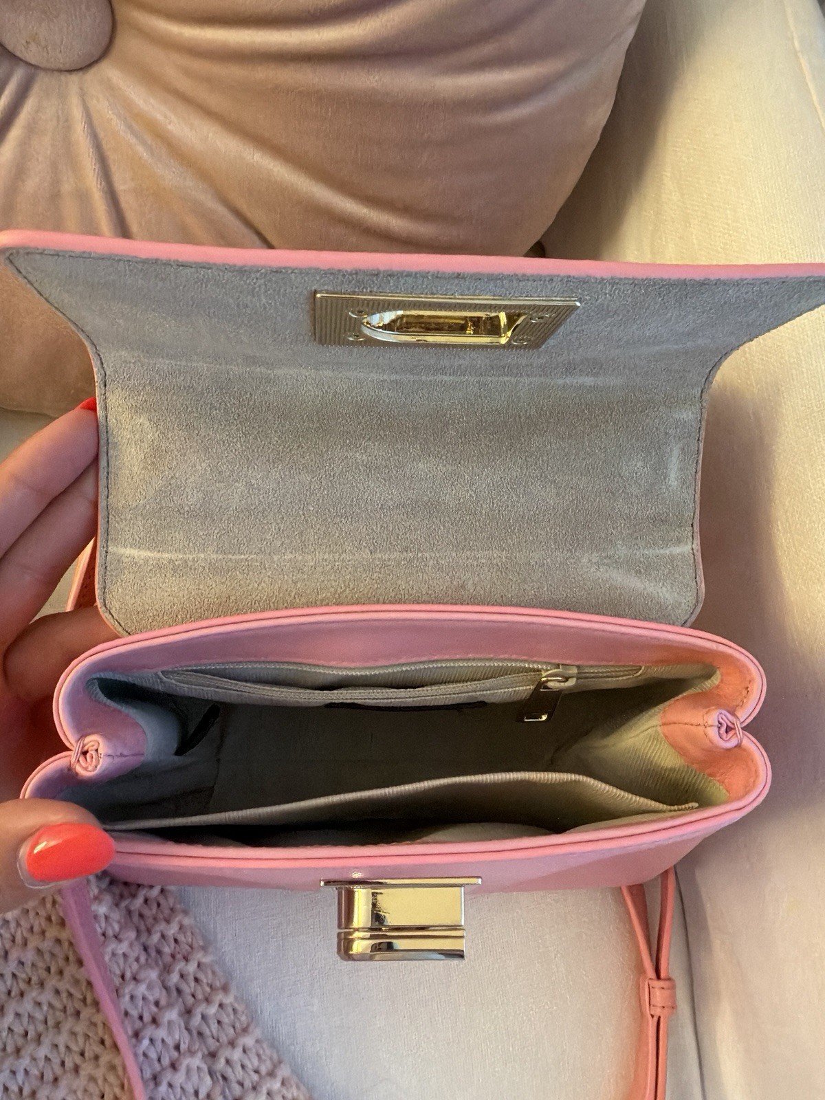 Furla 1927 Mini Top Handle Bag with Silk Furla Scarf