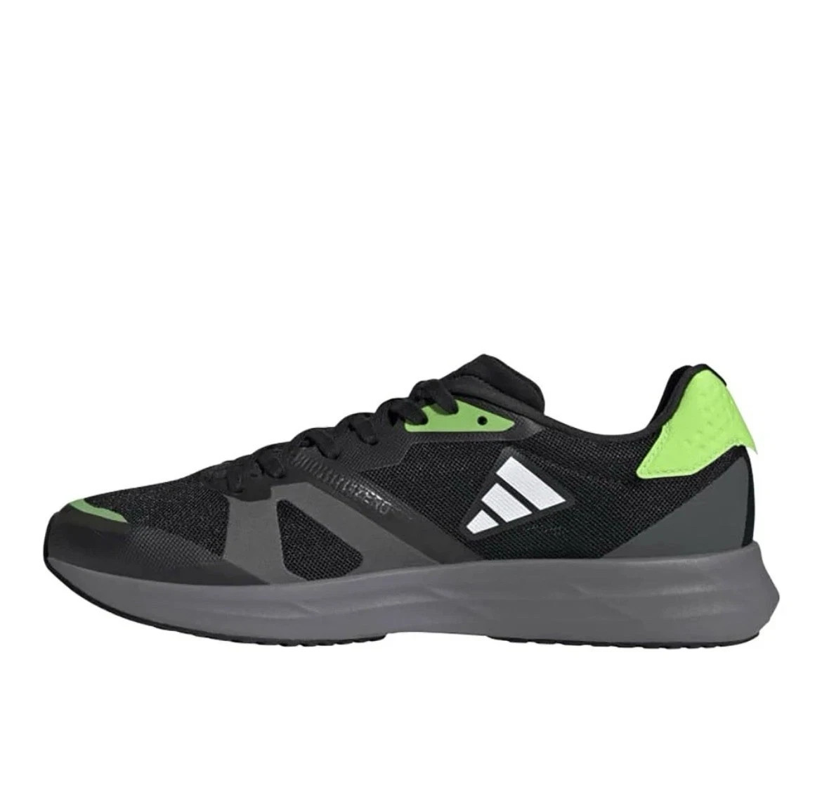NIB Adidas adiZero RC 4 Black Solar Green Athletic Shoes Men’s Size 12 GX6660
