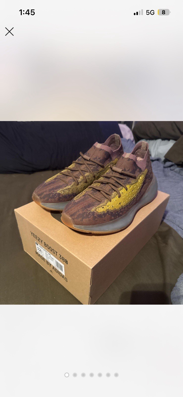 adidas Yeezy Boost 380 Onyx Non-Reflective Primeknit Lace Up Low Top FZ1270