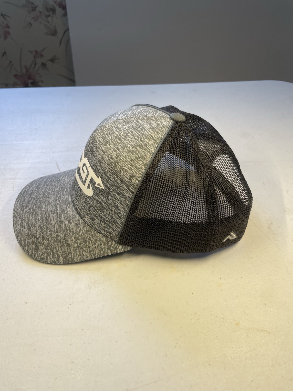 Pacific Headwear NADGT Logo Gray/Black Trucker Hat Adjustable Mesh Back