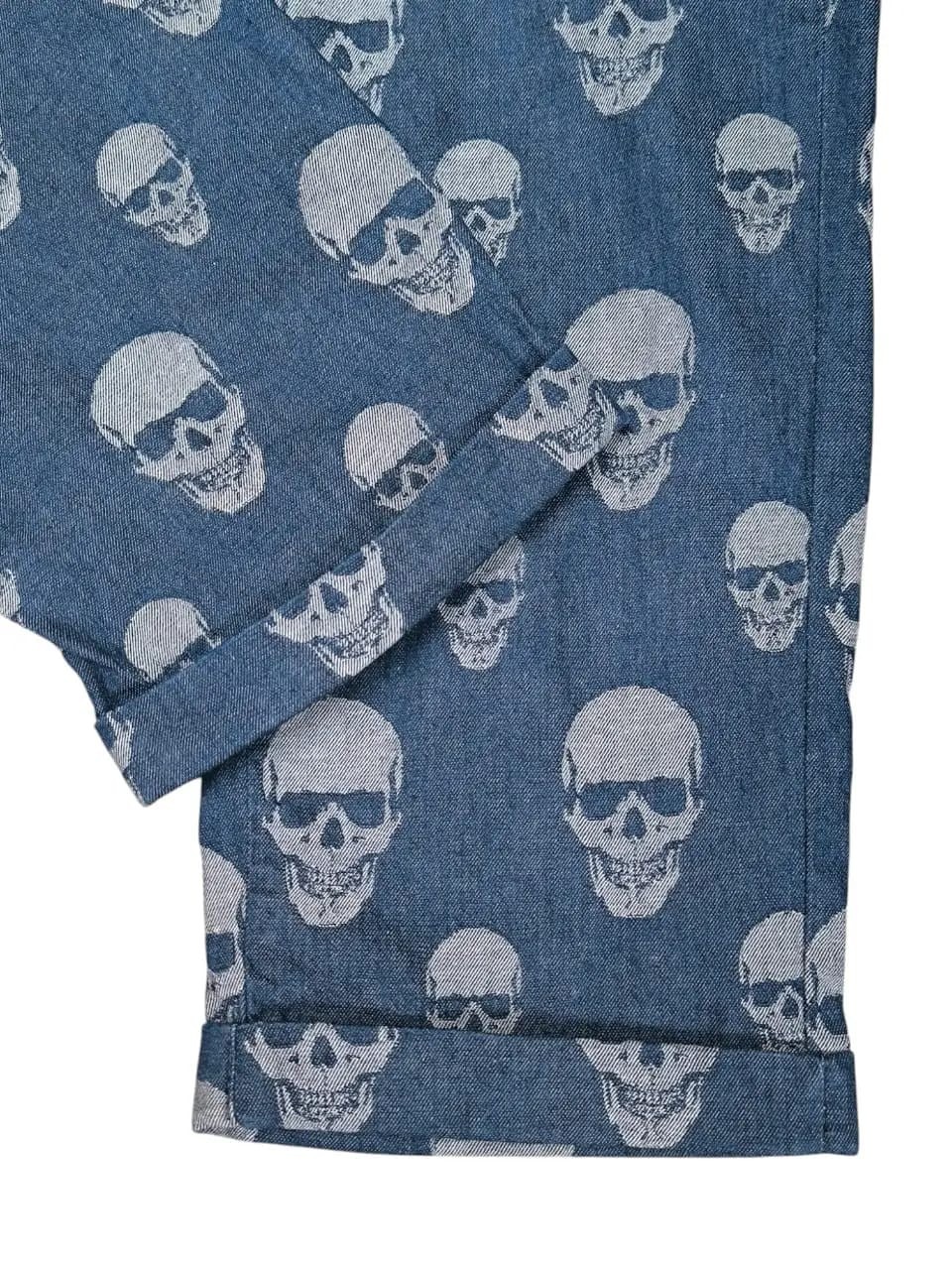 Phillipp plein denim straight skulls retro
