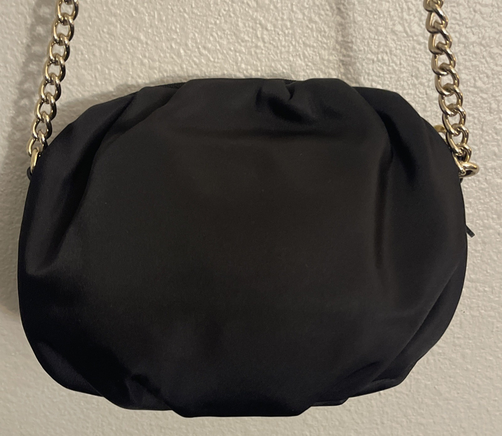 Kate Spade Greta Black Nylon Crossbody Chain Strap Purse Bag