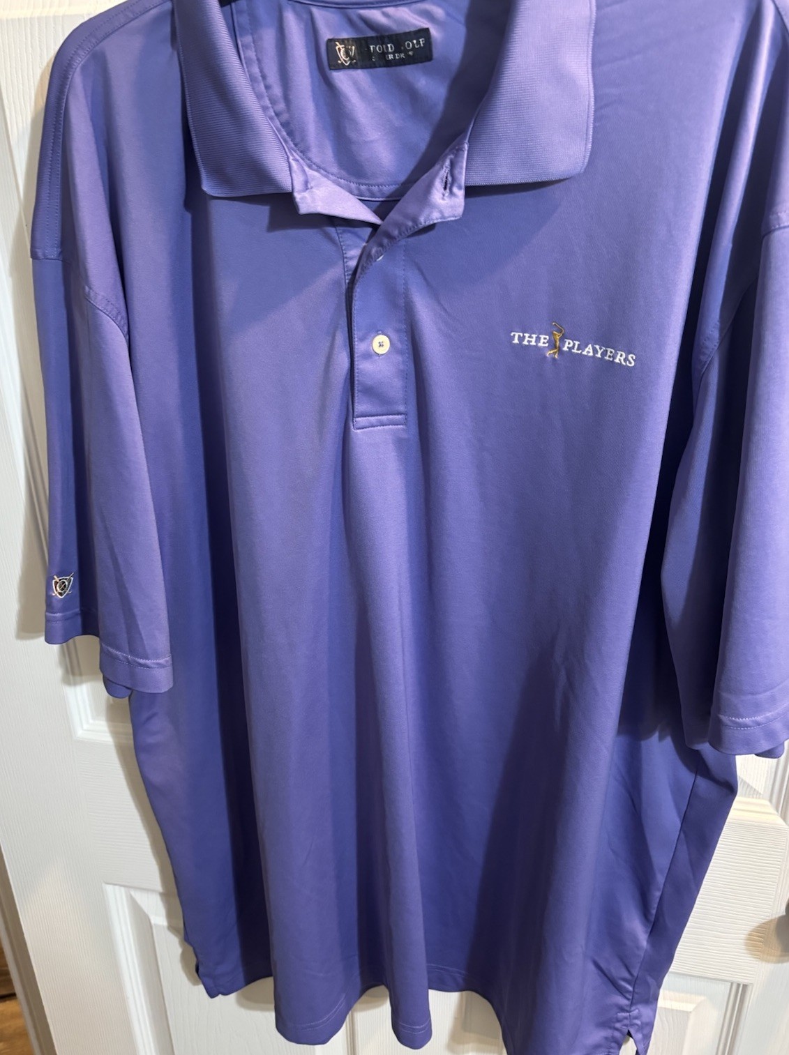 The player’s Polo Shirt – Short Sleeve – 4X- Light Purple – Oxford Golf