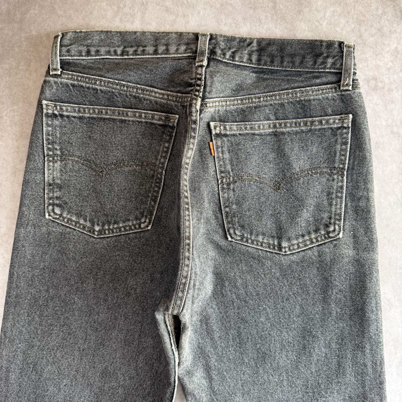 Levi’s 615 Jeans Men’s W32 L29 Grey Regular Straight Fit Zip Fly Orange Tab 90s