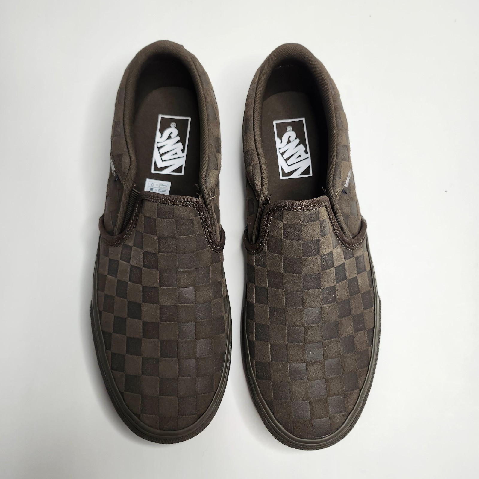 Vans Asher Embossed Coal Brown Size 7.5 Slip-On Shoe