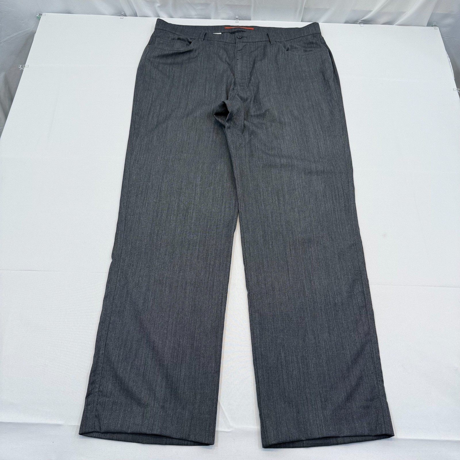 Hiltl The Ultimate Trouser 5 Pocket Wool Pants Mens 38×32 Gray Straight Leg