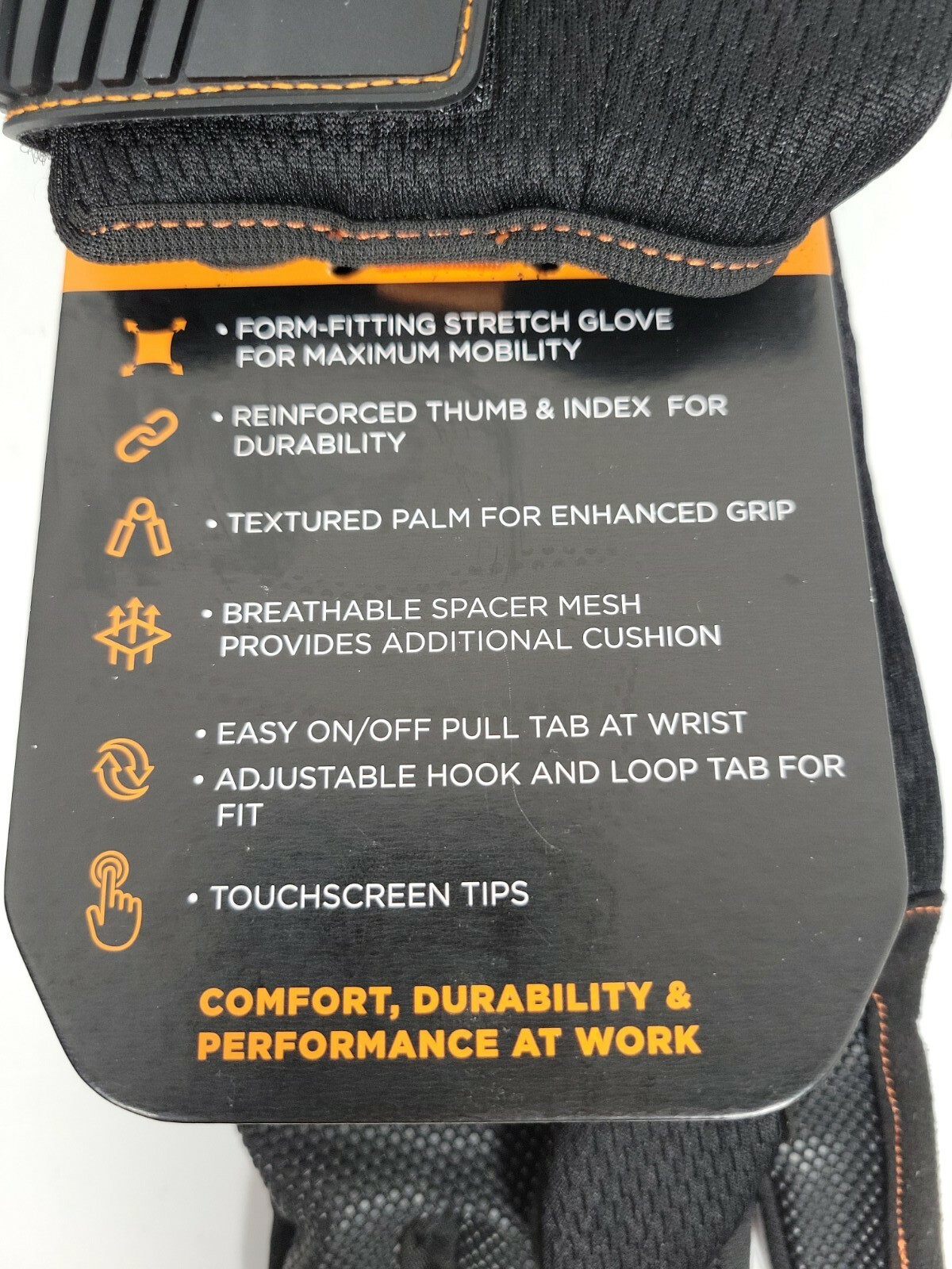 Timberland Pro Work Gloves, NEW, Black, Medium, Large, Extra Large (M, L, XL)
