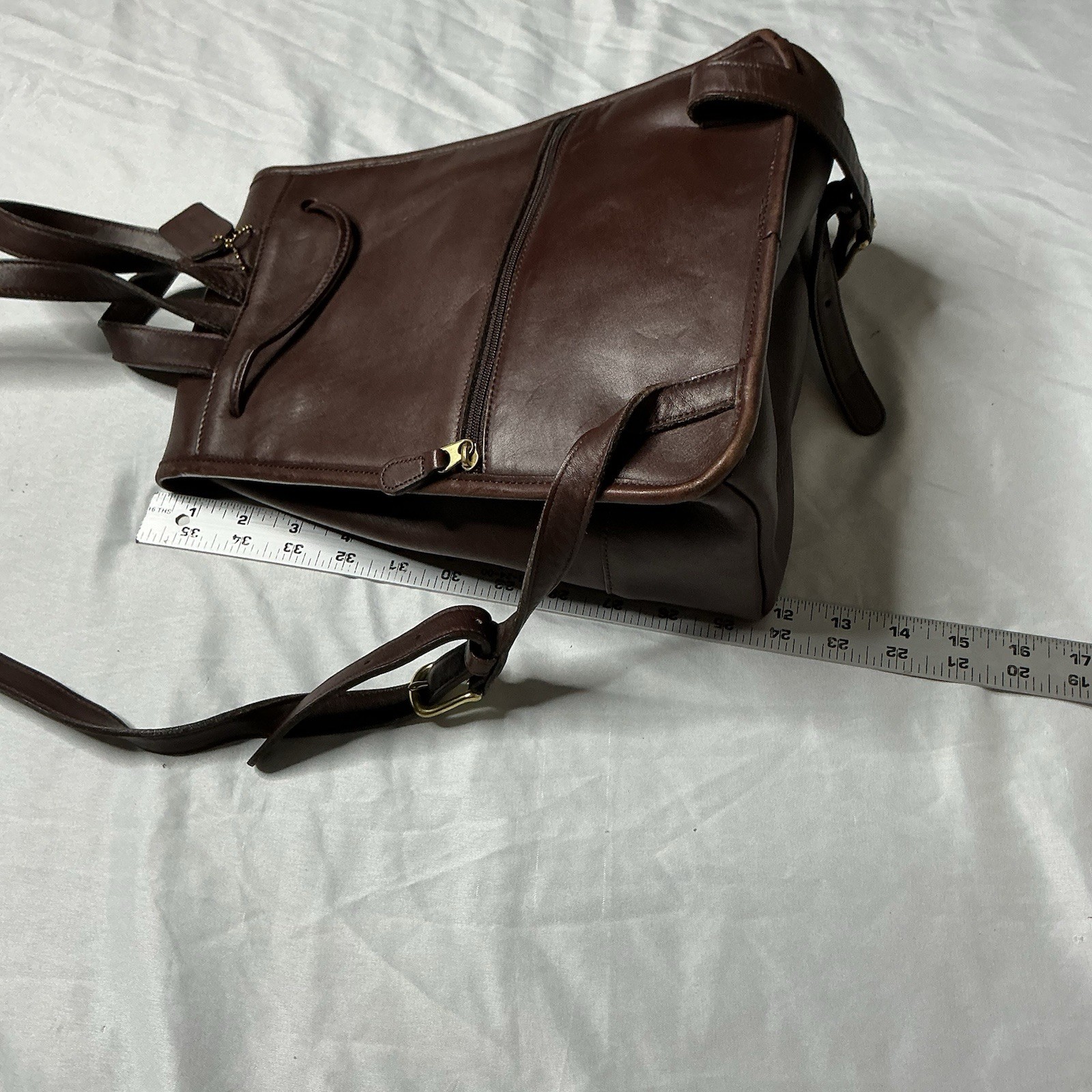 Vtg Coach Daypack 90’s Brown Leather 9791 Turn Lock