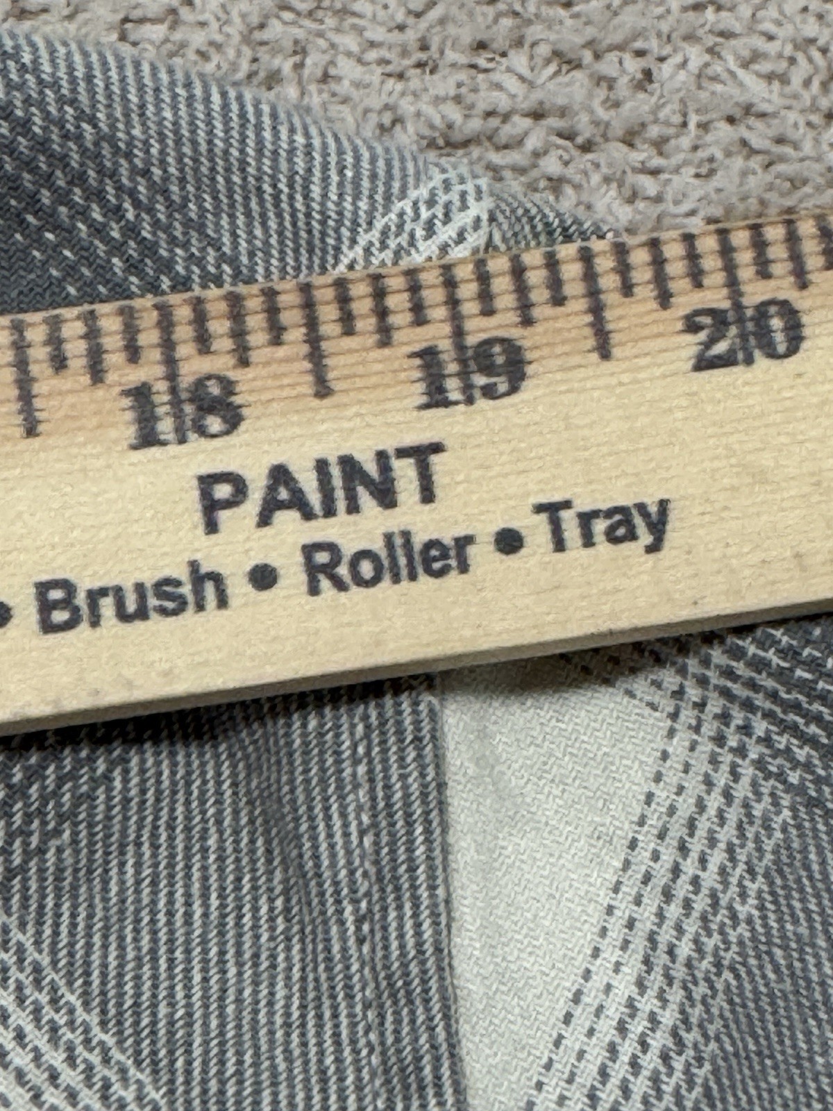 Buffalo David Bitton Men’s Plaid Flannel Shirt Gray Beige Long Sleeve XL No Tag
