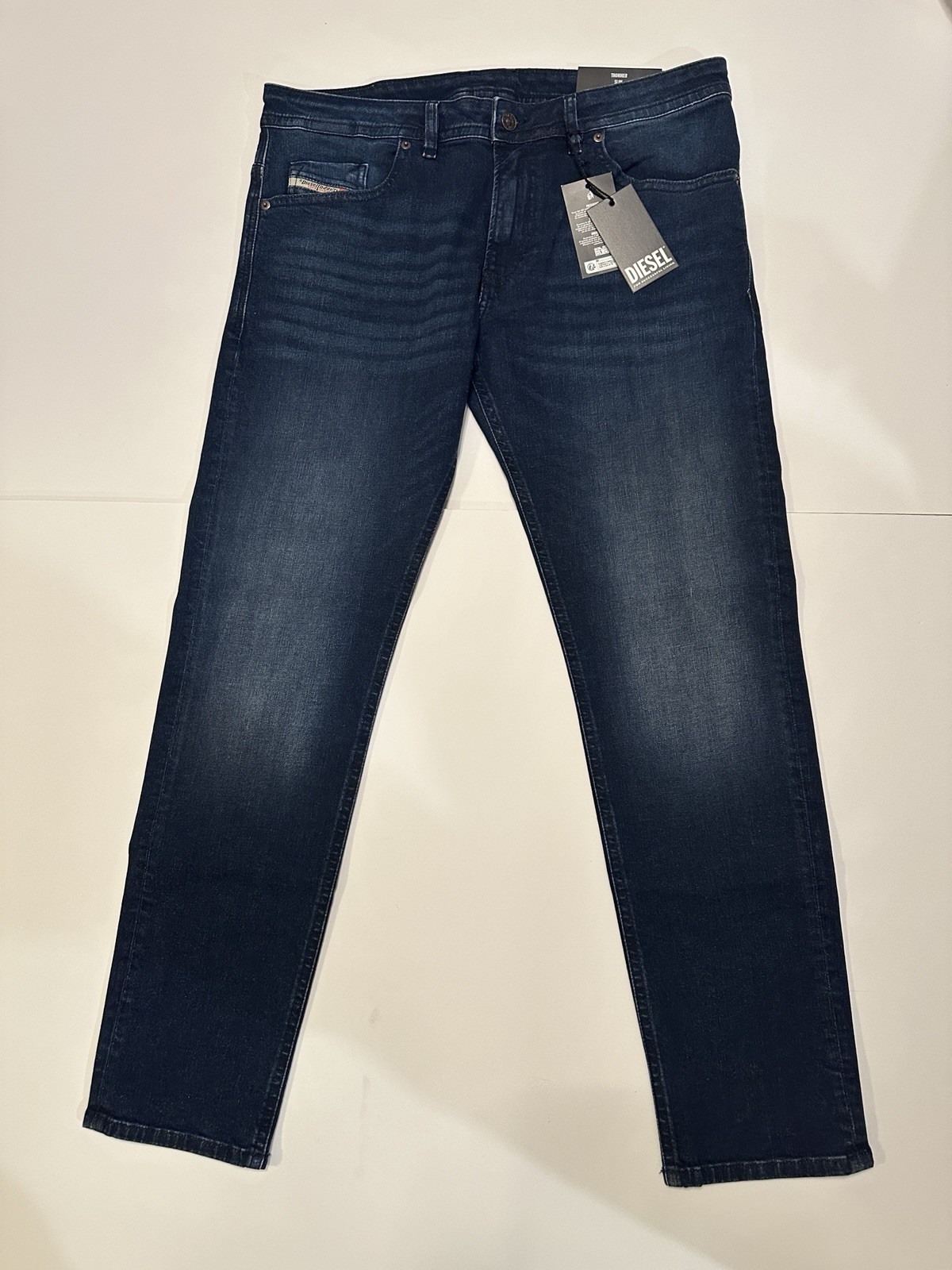 NEW Diesel Thommer Slim Stretch Jeans – Thommer-R Dark Blue W34 x L32