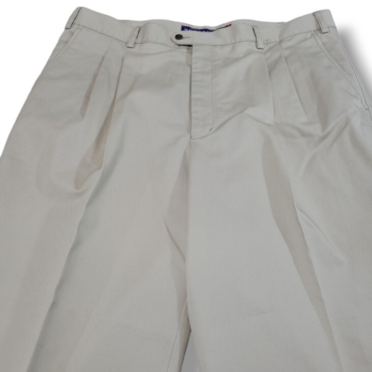 Norsport Pants Size 42 W42″ x L29″ Smart Finish Chino Pants Straight Leg Pleated